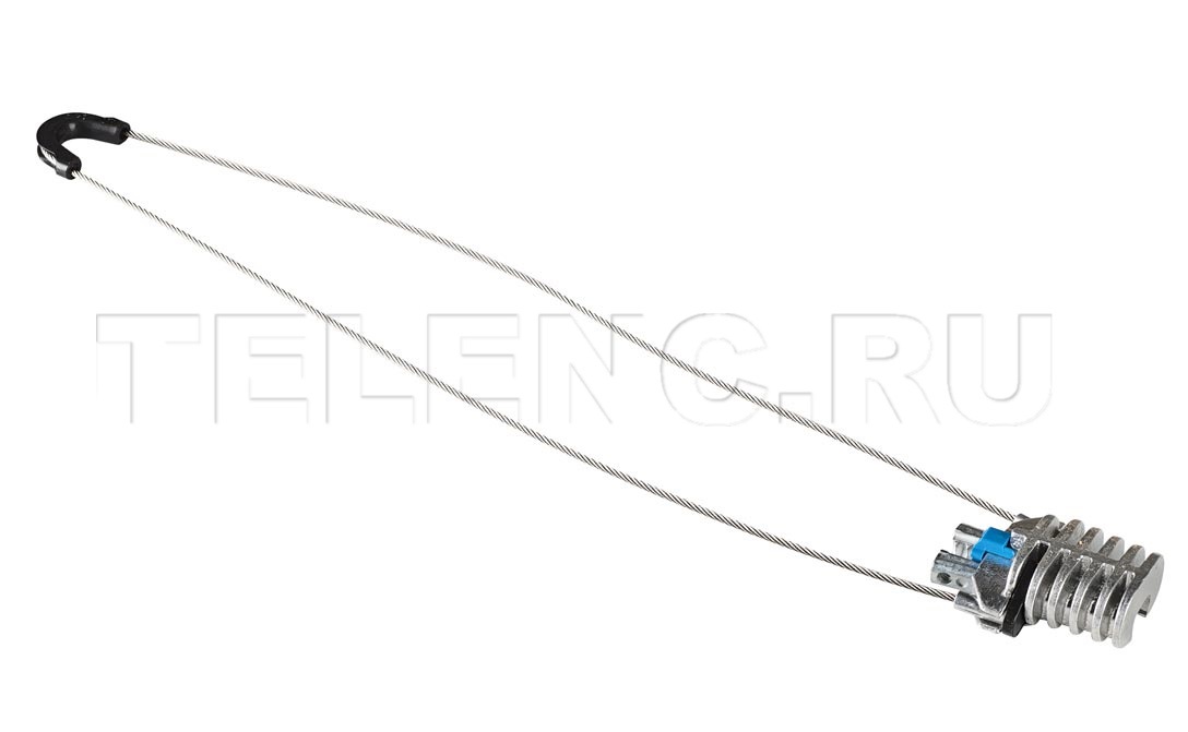 AC7 500 Telenco зажим анкерный натяжной для ОК с выносным силовым элементом из стального троса Ø 4-7мм, корпус и клинья из специального сплава