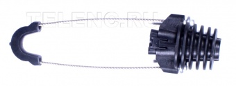 AC35 140 Telenco зажим анкерный натяжной для ОК с выносным диэлектрическим силовым элементом Ø 3-5мм, петля 140мм