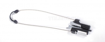PA07 FullKit зажим натяжной для ОК с металлическим тросом,  корпус и клинья металл